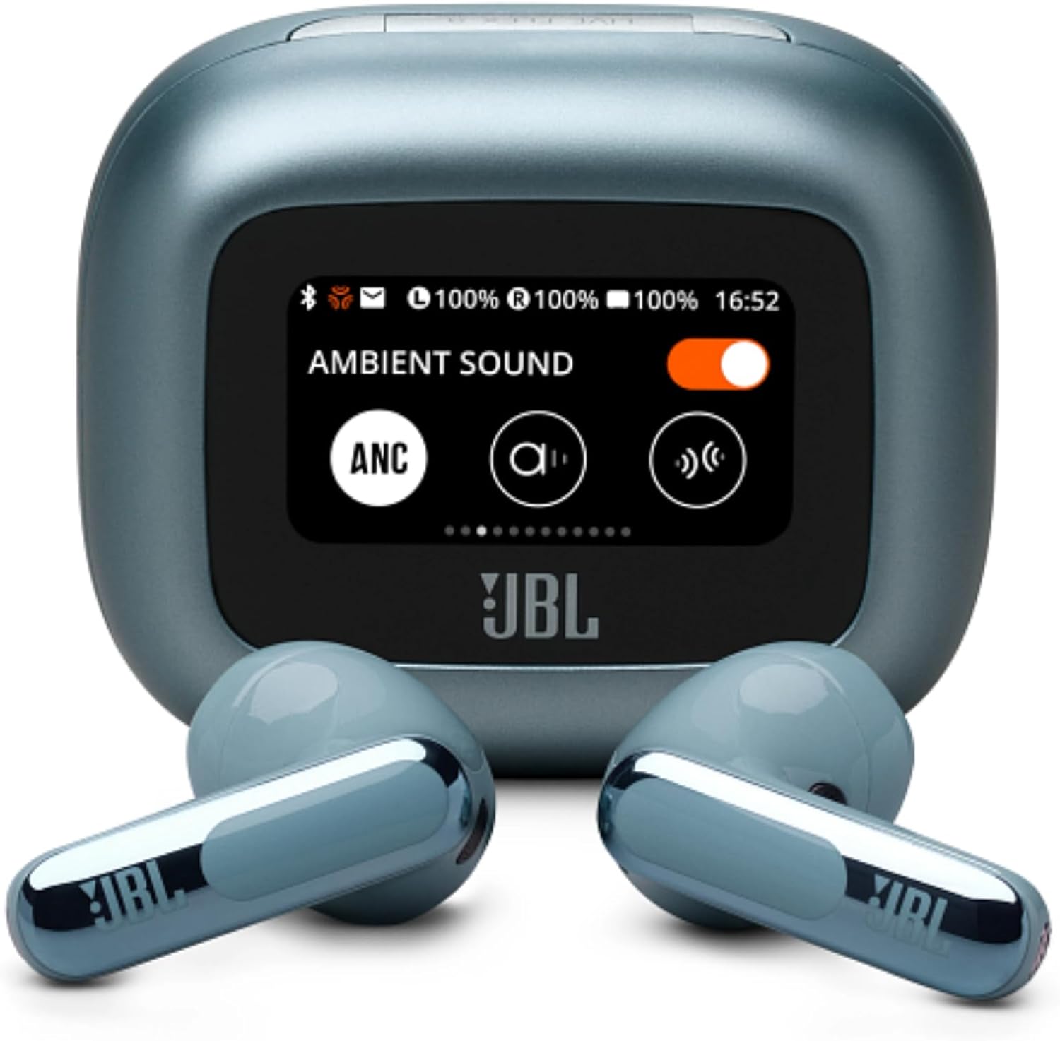 سماعات Live Flex 3 True لاسلكية مع شاشة من JBL | أزرق سماعات Live Flex 3 True لاسلكية مع شاشة من JBL | أزرق